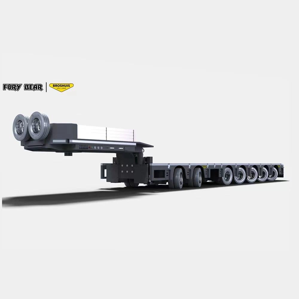 scaleclub 1/14 5+2 follow-up steering heavy engineering vehicle trailer heavy trailer large transport