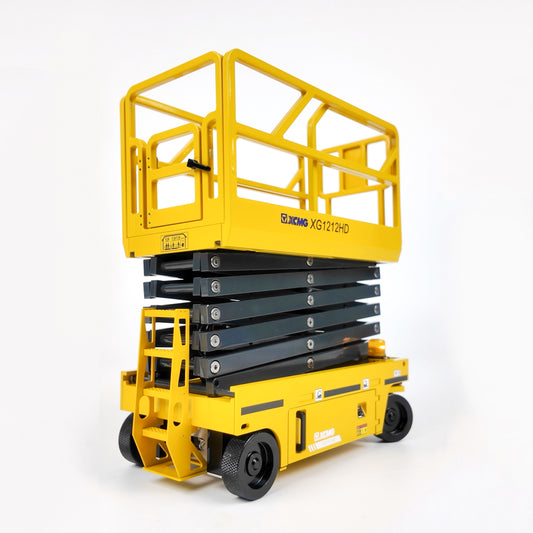 1/14 CUT R&D hydraulically driven aerial work platform model XCMG XG1212HD fully functional high-simulation RTR with I6S remote control