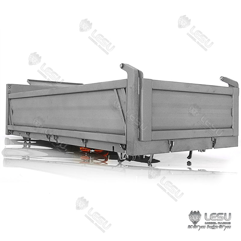 LESU1/14 Tamiya benz 3348 truck full drive 6X6 high torque hydraulic three-way dump truck dedicated dump bucket