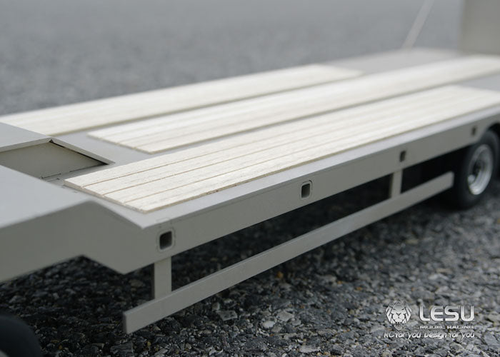 LESU 1/14 Tamiya tractor truck dump truck metal small wheel full trailer engineering trailer LS-A0001