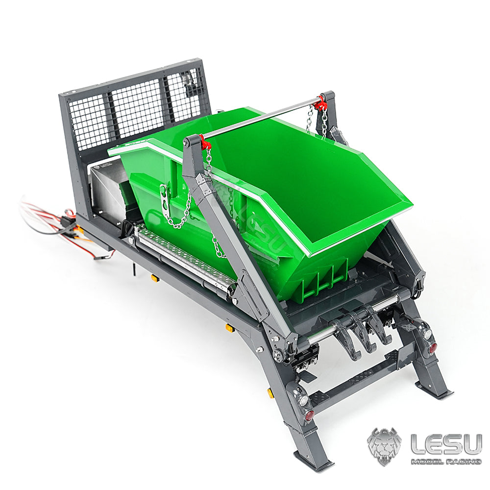 LESU 1/14 Truck 4*4 Hydraulic 4 Valve Rocker Tipper Loader High-end Neat Integrated Welded Copper Pipe