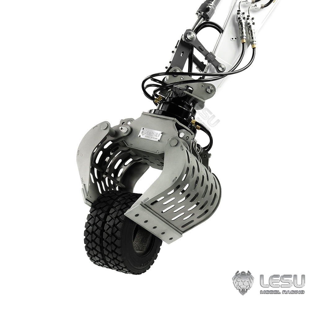 LESU 1/14 simulation hydraulic excavator PC360, wheel excavator, small short tail modified quick change hydraulic mechanical claw accessories