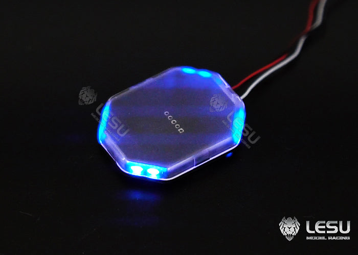 LED red blue yellow variable mode fire truck engineering warning dome light parts LESU 1/14 truck toy Tamiya tractor truck