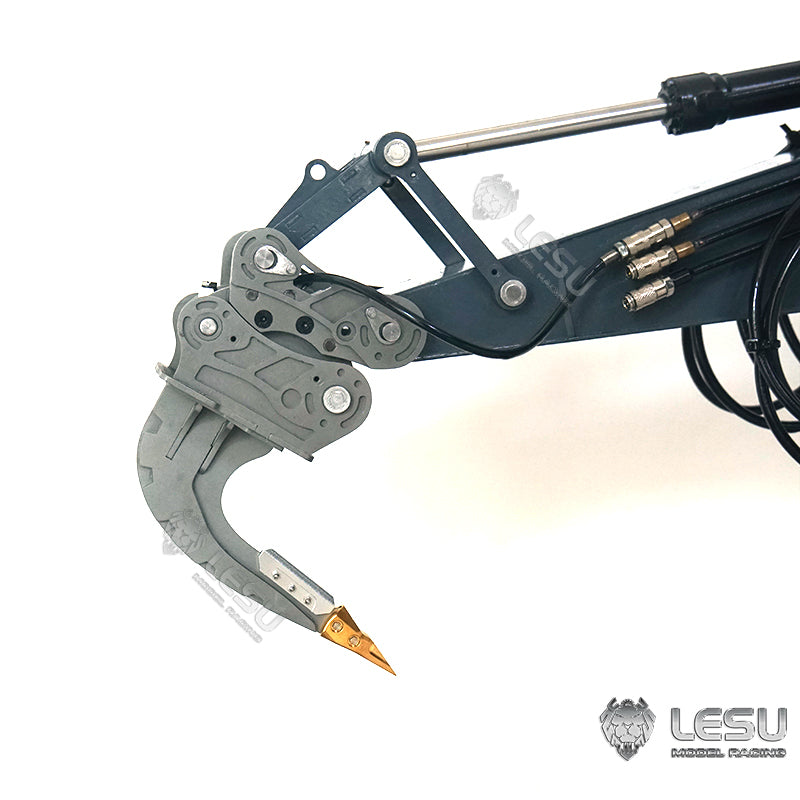 LESU 1/14 Engineering Hydraulic Excavator CAT 374F Modified Quick Release Curved Blade Ripper Attachment
