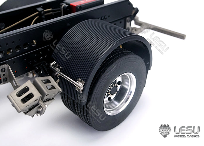 1/14 model toy dump truck Tamiya tractor metal modified parts semicircular rear light frame fender LESU