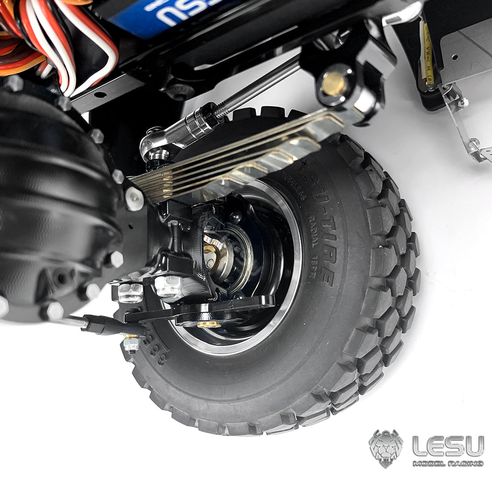 1/14 truck model toy aluminum alloy simulation front wheel hub W-2018-C modified Tamiya accessories LESU