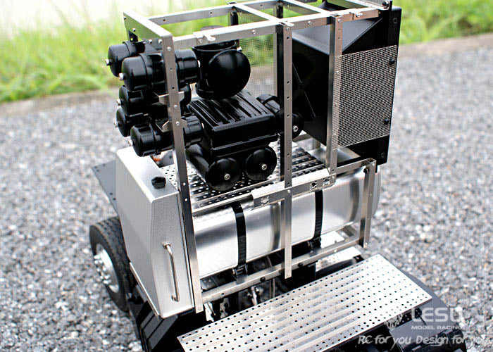 LESU 1/14 Tamiya Benz 1851 3363 Heavy Duty Tractor Truck Chassis 8X8 Full Drive Differential Lock Axle