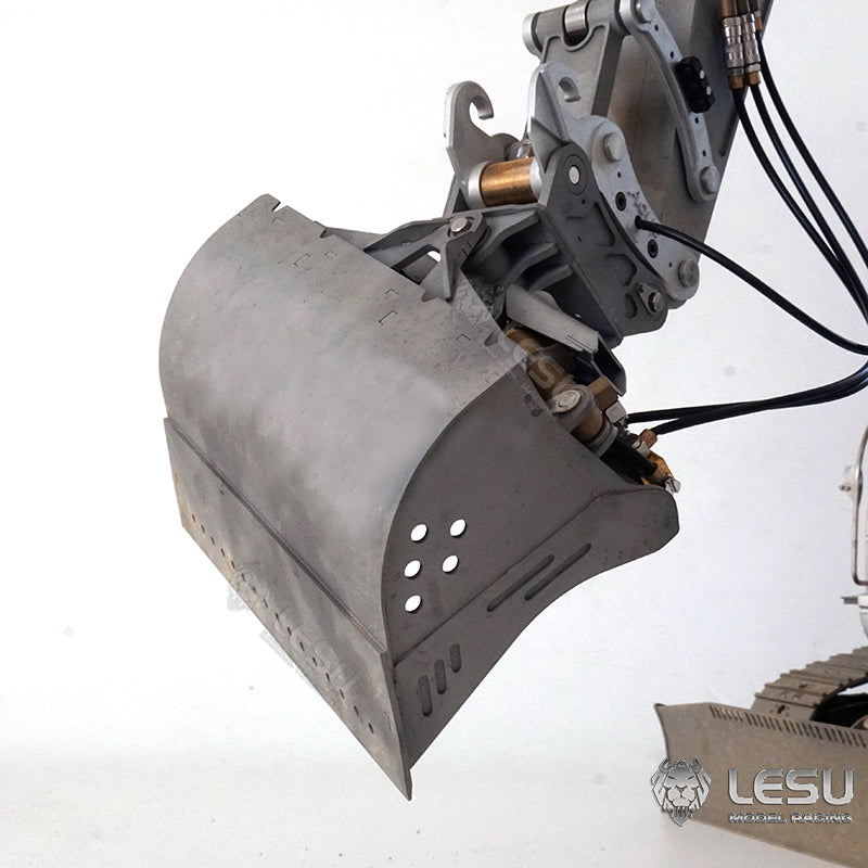 LESU 1/14 Engineering Machinery Model Excavator ET35 Modified Quick Release Tool Hydraulic Tilt Bucket Attachment