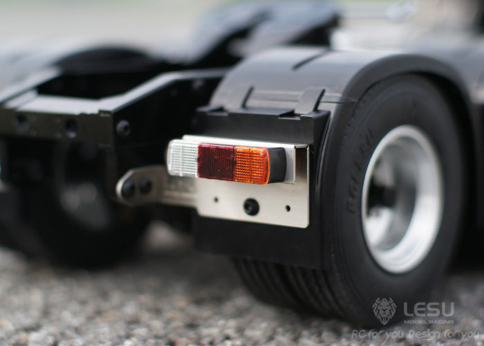 LESU 1/14 Tamiya Hino tractor truck model 6X4 tractor metal chassis modified car