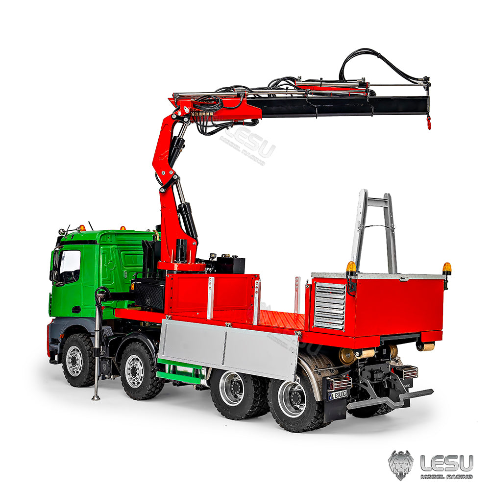 LESU 1/14 Truck 8X8 Roll-on/Roll-off Truck Upgrade Kit Fully Unloaded 7-Valve Truck-mounted Crane Ballast Bucket Assembly