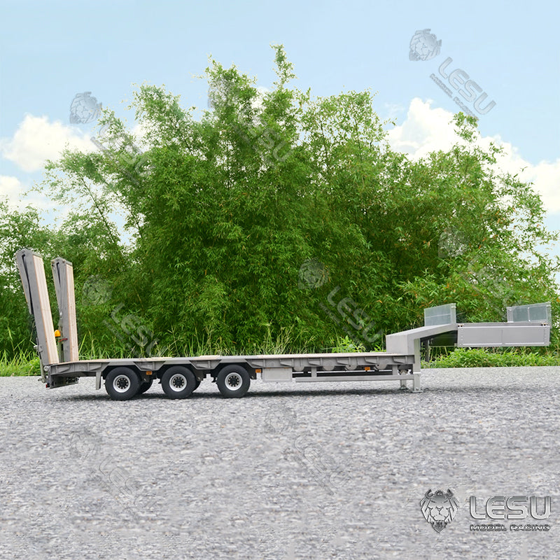 LESU 1/14 Tamiya hydraulic lift tailgate engineering trailer high load airbag suspension small wheel semi-trailer LS-A0020