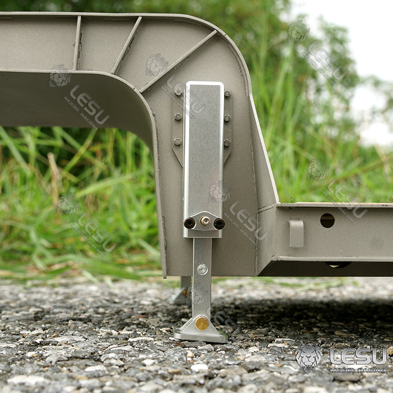 LESU 1/14 Tamiya Truck Engineering Trailer Metal Small Wheel Semi-trailer LS-A0005