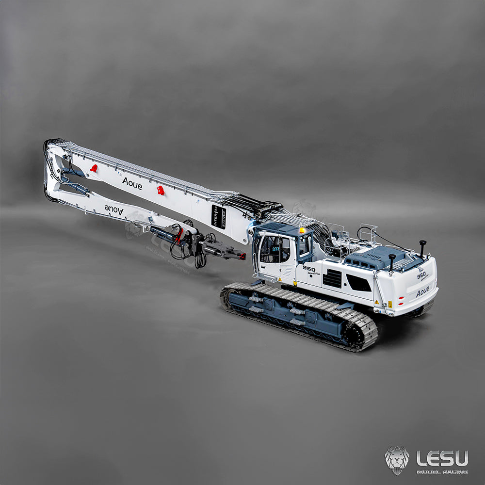 LESU 1/14 Fully Hydraulic Remote Control Model Simulation Excavator Aoue-LR960 Demolition Machine Excavator
