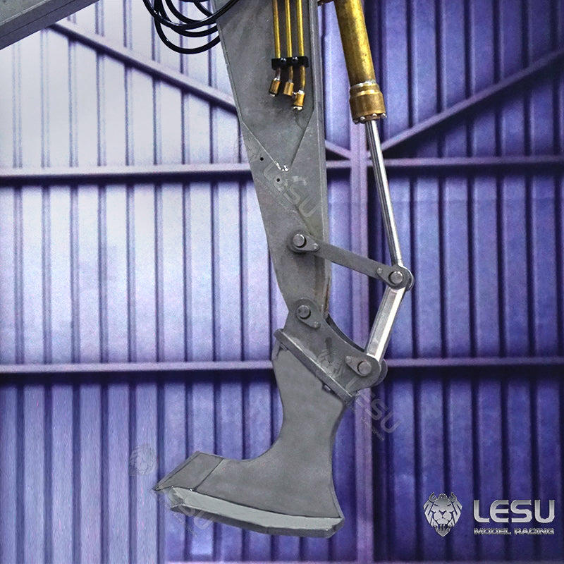 LESU 1/14 simulation hydraulic excavator PC360, wheel excavator, small short tail modified quick-release metal compactor accessories
