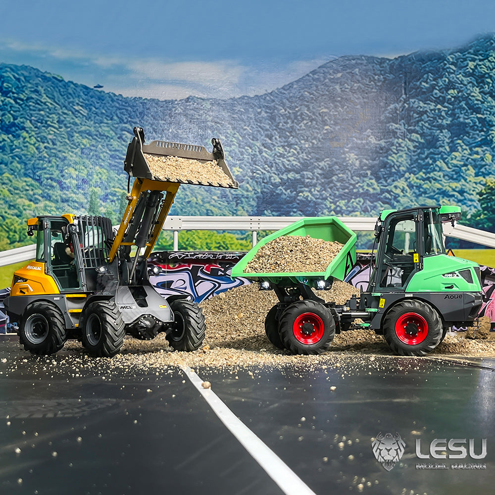 1/14 AT-CO049 MCL8 loader attachments full metal 3-in-1 bucket LESU