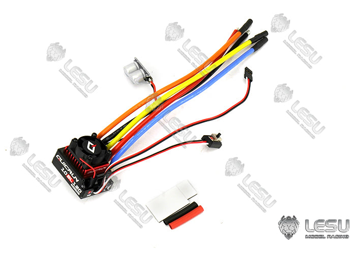 LESU 1/14 excavator hydraulic model oil pump high pressure pump Y-1528 excavator engineering vehicle gear pump with oil pressure gauge