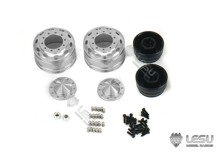 1/14 American simulation truck model toy modification upgrade CNC metal front wheel hub W-2059 Tamiya LESU