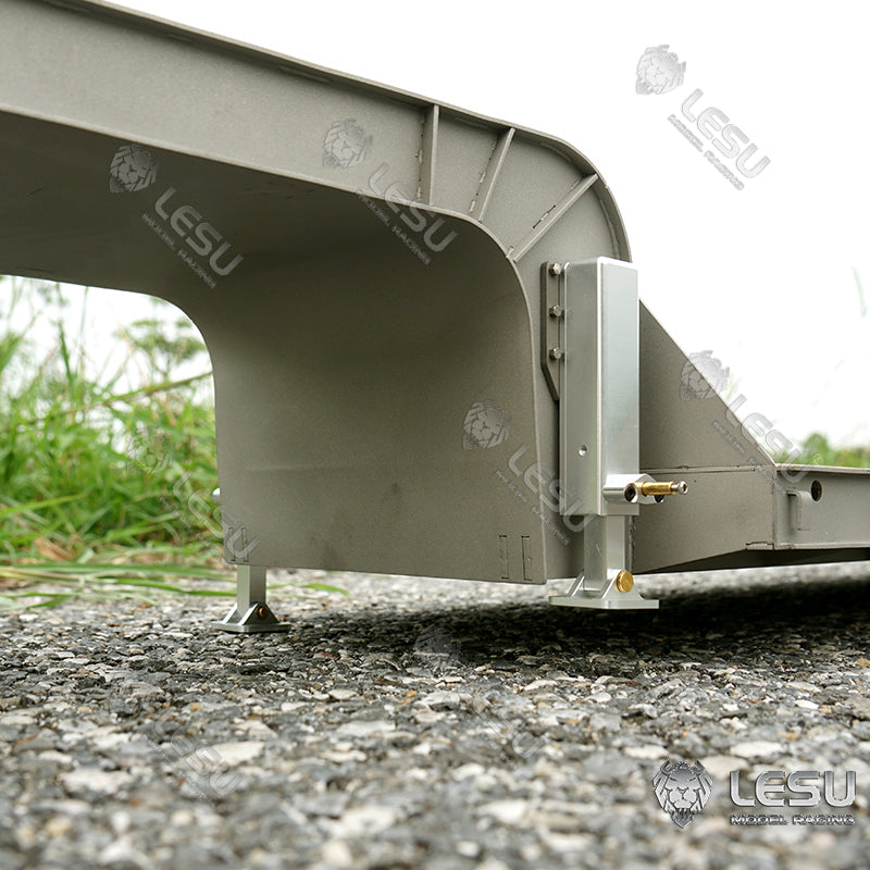 LESU 1/14 Tamiya Truck Engineering Trailer Metal Small Wheel Semi-trailer LS-A0005