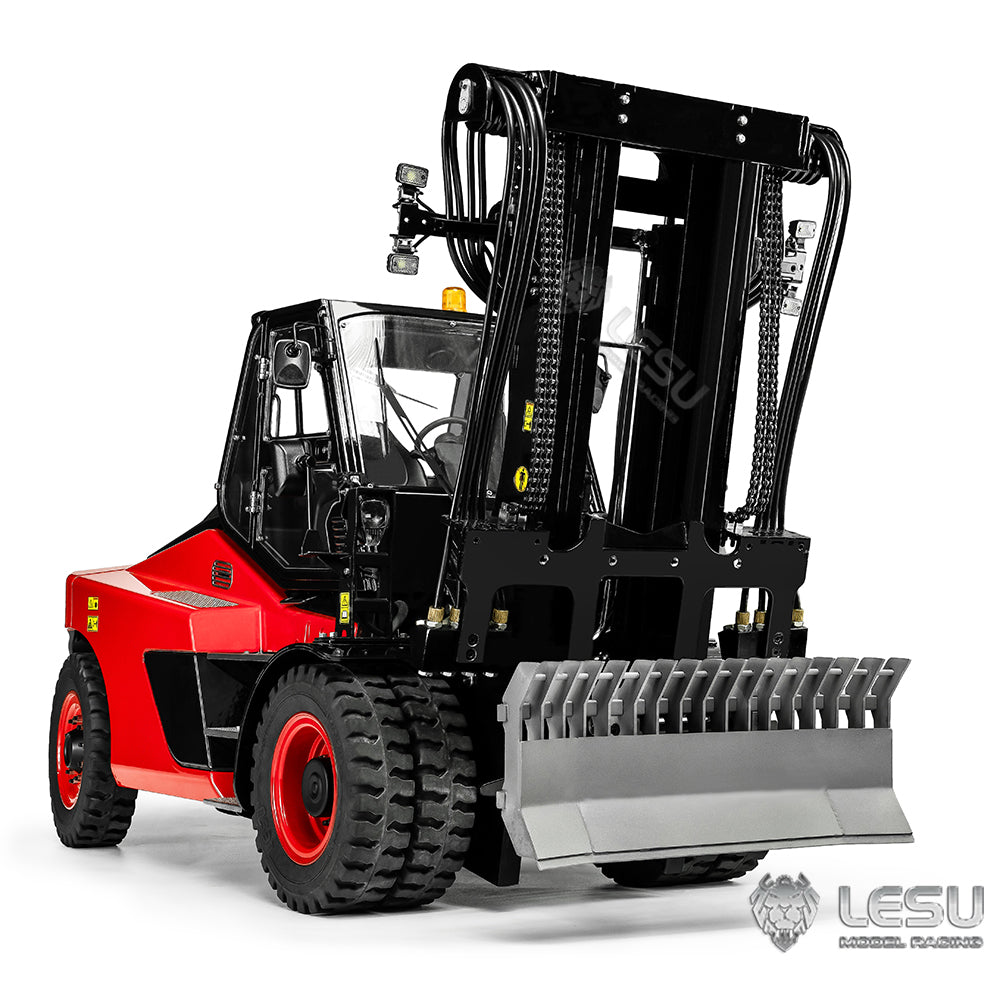 LESU 1/14 Simulation Heavy Forklift Model Toy Aoue-LD160S Forklift Attachment Collection