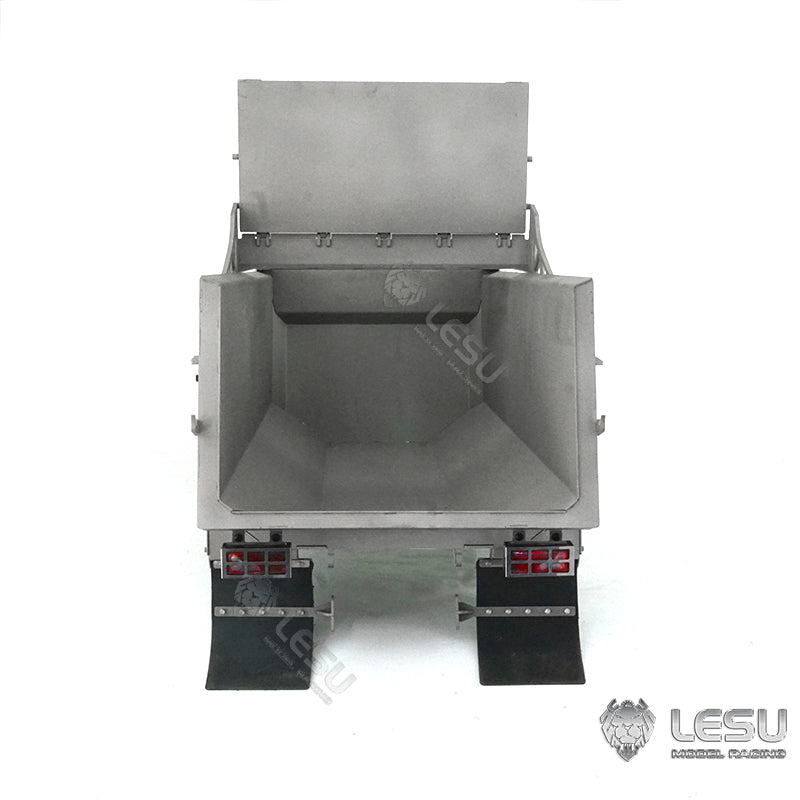 LESU 1/14 Tamiya truck remote control model toy hydraulic front cylinder 8*8 dump truck modified metal container