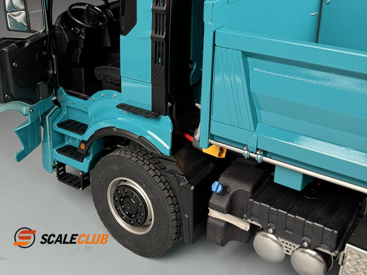 SCALECLUB 1/14 MAN TGS Mud Head Three-way Hydraulic Dump Full Metal Remote Control Truck Model