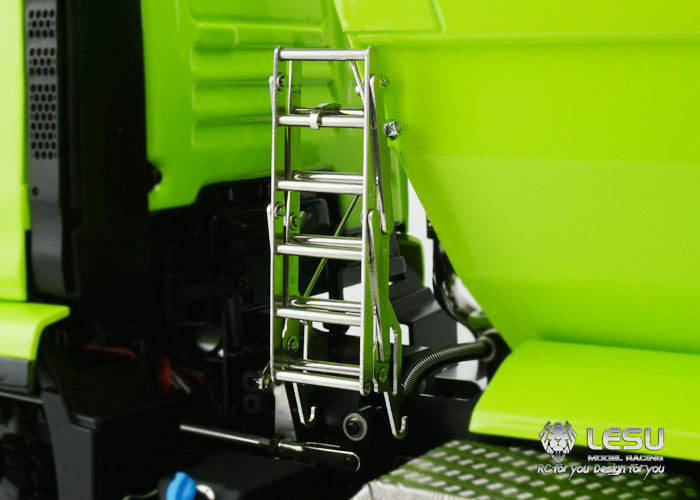 LESU 1/14 Tamiya Truck with new central differential differential lock bridge 8X8U bucket hydraulic dump truck model