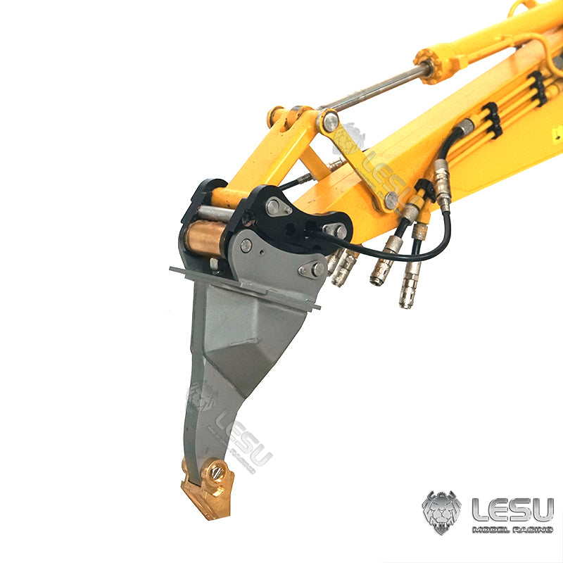 LESU 1/14 simulation hydraulic excavator PC360, wheel excavator, small short tail modified quick-detachable metal ripper accessories