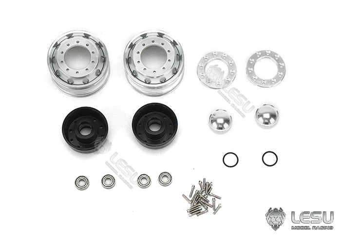 1/14 truck toy aluminum alloy CNC made front wheel hub W-2051 Tamiya tractor model accessories