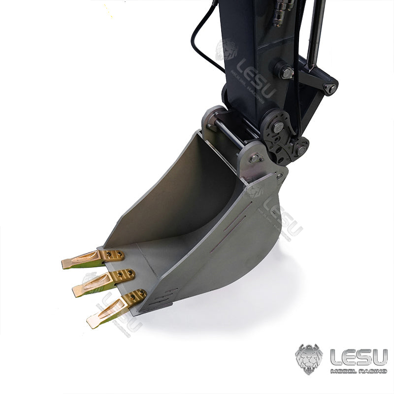 LESU 1/14 Engineering Hydraulic Excavator CAT 374F Modified Quick Release Narrow Bucket Attachment