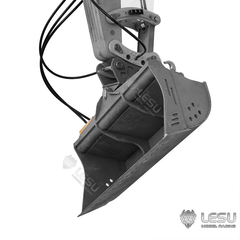 LESU 1/14 Engineering Machinery Model Excavator ET35 Modified Quick Release Tool Hydraulic Tilt Bucket Attachment