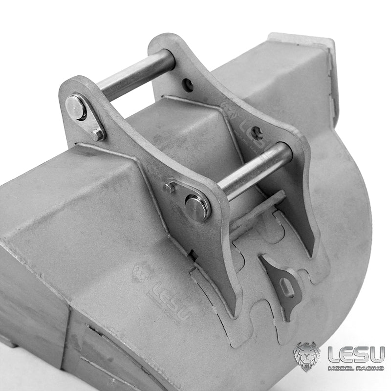 LESU 1/14 simulation hydraulic excavator PC360, wheel excavator, small short tail modified quick-detach metal trapezoidal bucket accessories