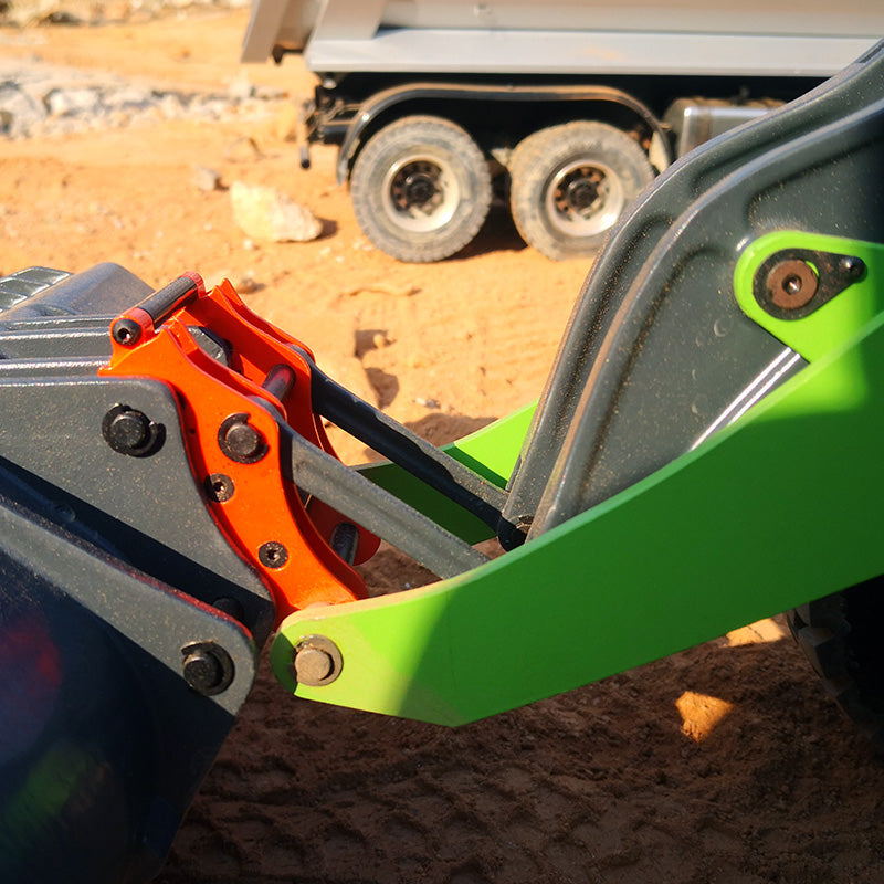 JDMODEL 1/14 Remote Control Hydraulic Loader Model with Quick-Change Set and Fork Attachment JDM-88-B