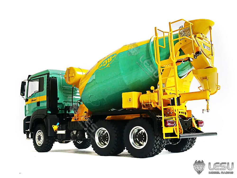 LESU Tamiya 1/14 MAN truck model 6*6 mixer truck engineering RTR metal toy