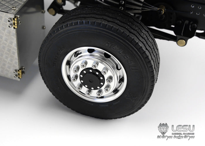 LESU 1/14 Tamiya heavy tractor truck 8X8 full drive differential lock axle chassis remote control model truck modification