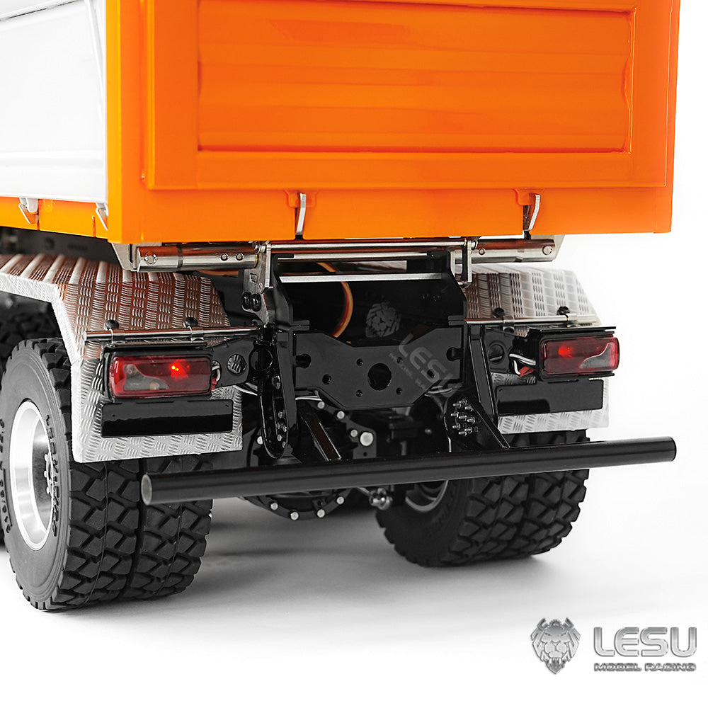 LESU 1/14 hydraulic three-way dump truck toy full drive 6X6 high torque dump truck