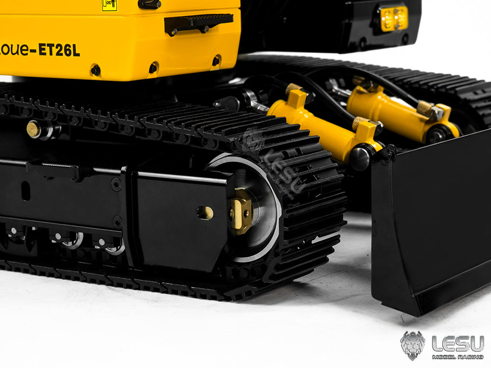 LESU 1/14 Aoue CX245 two-section boom short tail crawler excavator with front shovel 8-way valve