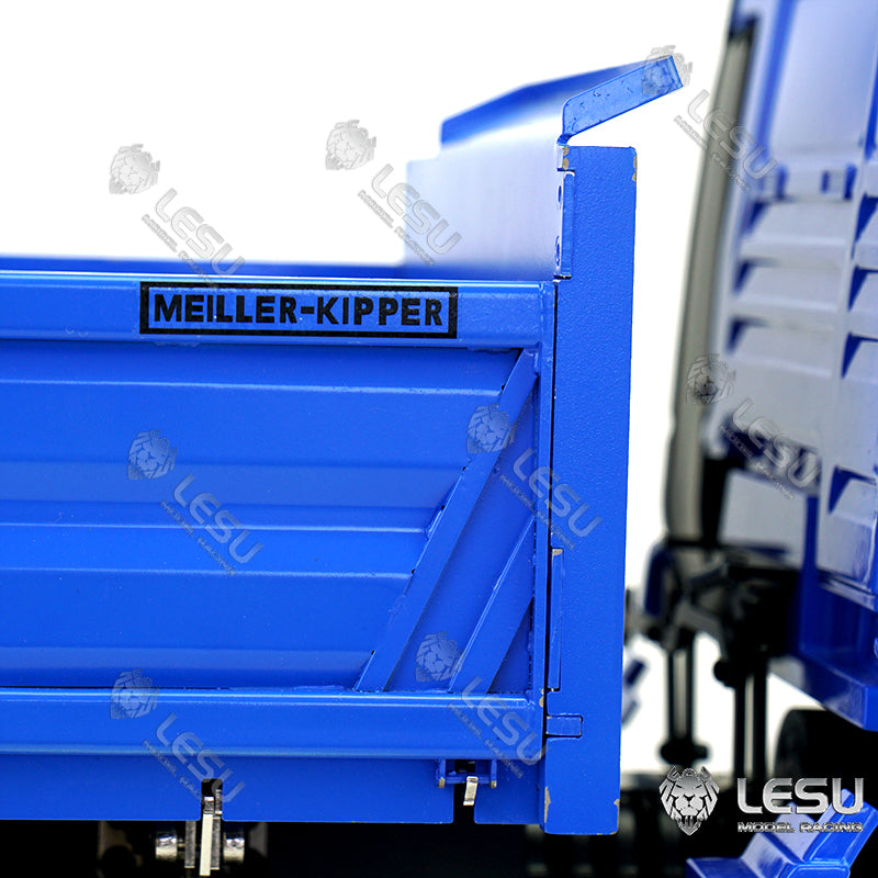 LESU 1/14 MAN TGS full drive 6X6 high torque hydraulic three-way bucket dump truck model truck