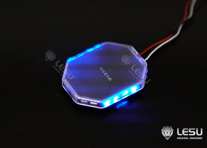 LED red blue yellow variable mode fire truck engineering warning dome light parts LESU 1/14 truck toy Tamiya tractor truck