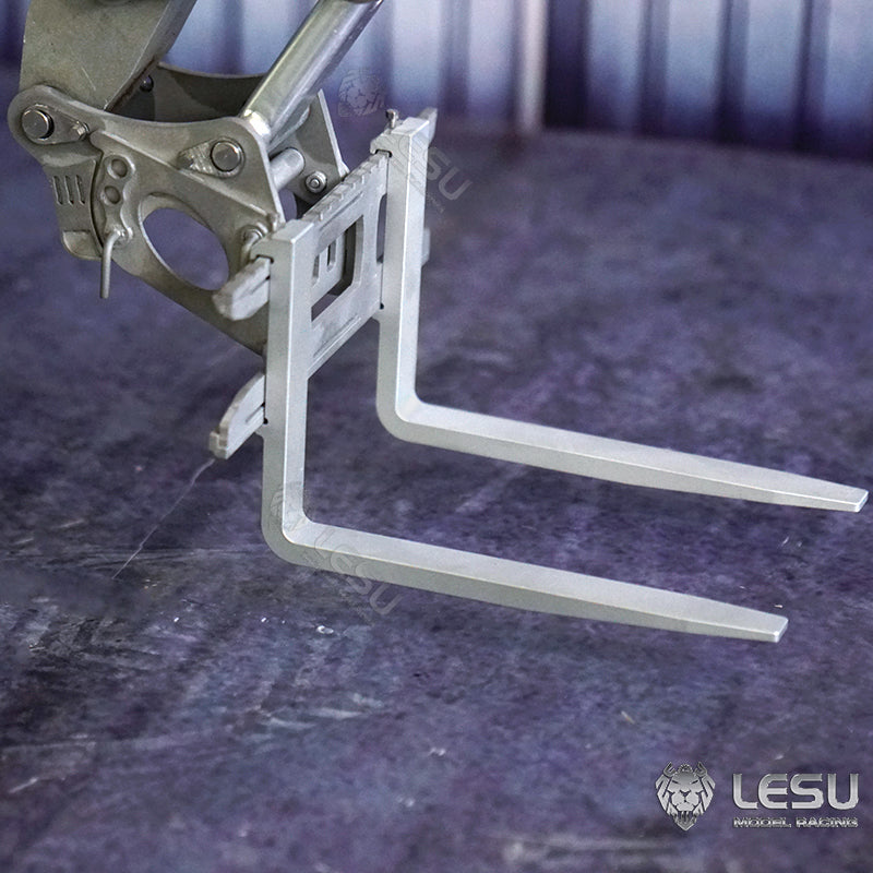 LESU 1/14 simulation hydraulic excavator PC360, wheel excavator, small short tail modified quick change fork attachment