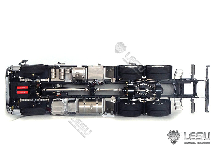 LESU 1/14 Tamiya FH16 wood car 6*6 full metal chassis simulation model