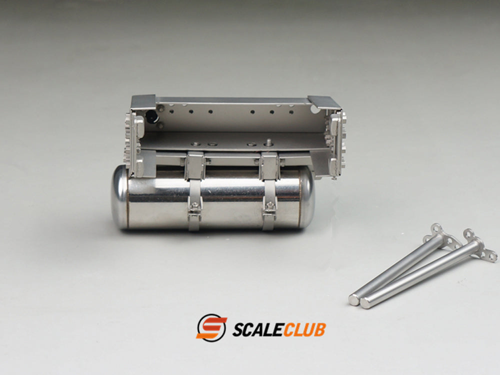 Scaleclub Model Metal Rear Gas Tank Tail Beam WLHQG-TY-1 for 1/14 RC Truck Trailer Truck Dump Truck Model Toy Upgrade DIY Parts