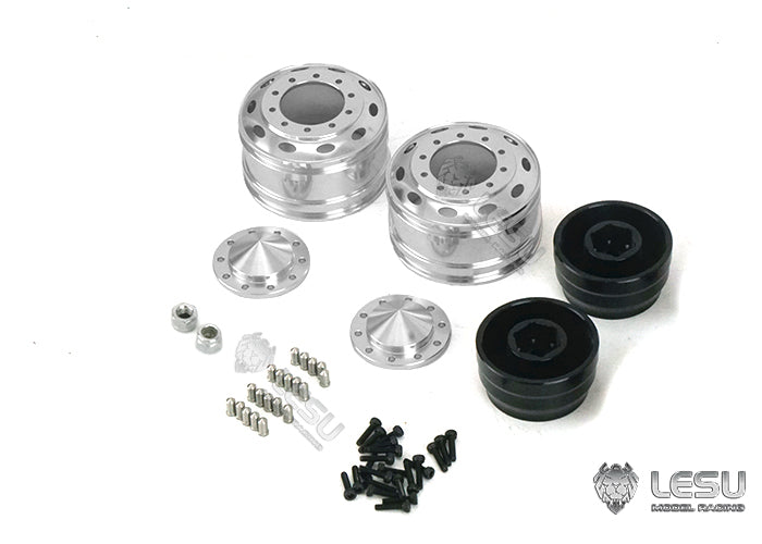 1/14 American simulation truck model toy modification upgrade CNC metal front wheel hub W-2059 Tamiya LESU