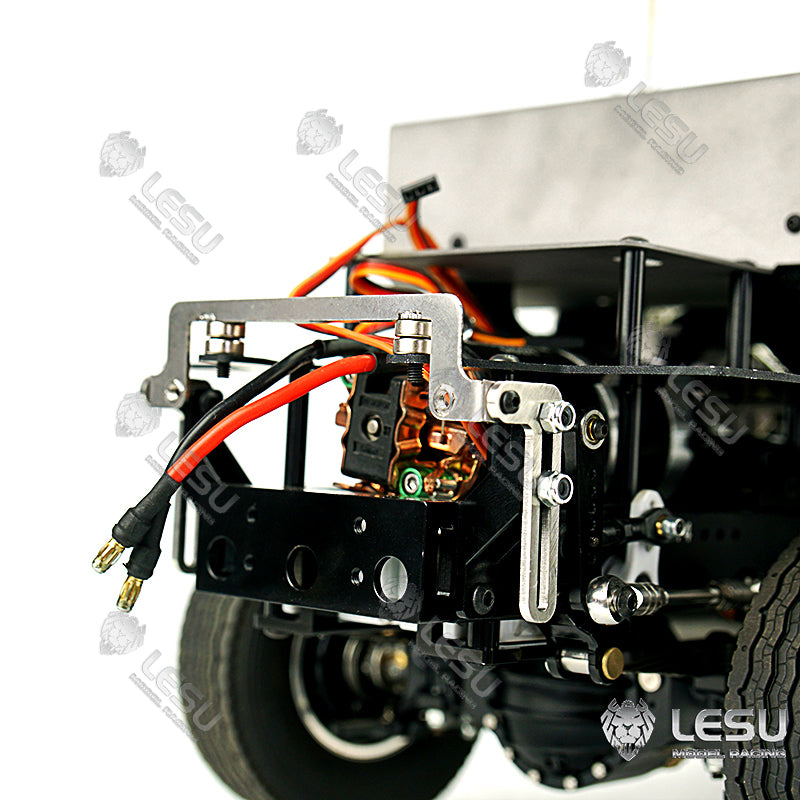 LESU 1/14 Tamiya Volvo 6X6 tractor truck model toy model metal chassis shell can be directly installed