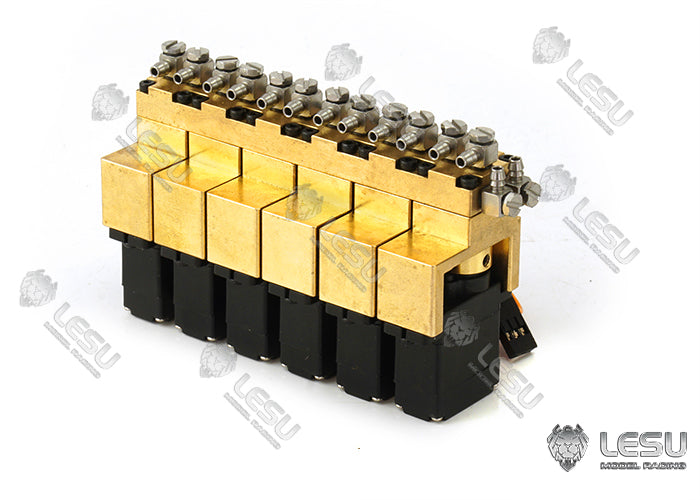 LESU hydraulic model multi-position reversing valve 1-7-way multi-way oil valve upgrade modification accessories or DIY