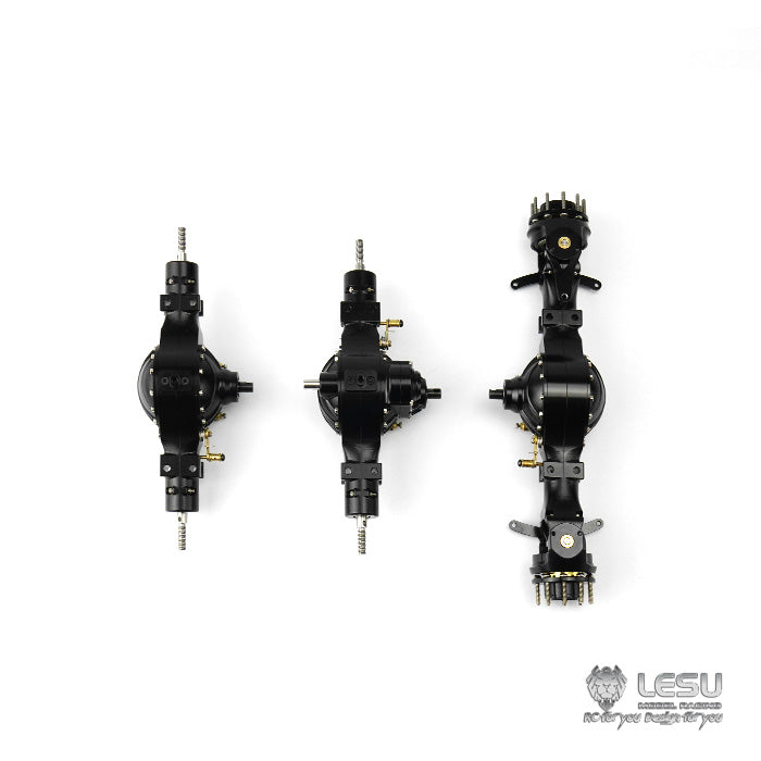 1/14 truck Tamiya tractor axle Q-900 series differential lock flange bridge mud army truck DIY model LESU