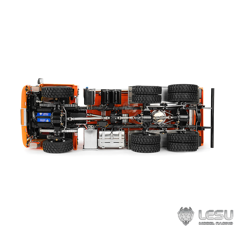 LESU 1/14 hydraulic three-way dump truck toy full drive 6X6 high torque dump truck