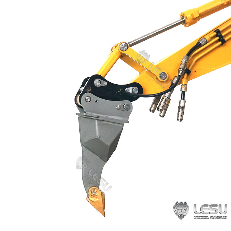 LESU 1/14 simulation hydraulic excavator PC360, wheel excavator, small short tail modified quick-detachable metal ripper accessories