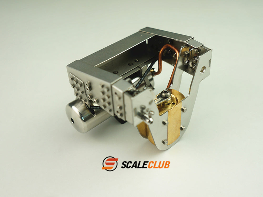 Scaleclub Model Metal Hydraulic Lifting Bridge with Gas Tank Tail Beam Set TSQWL-TY-1 for 1/14 RC Truck Trailer Truck Van