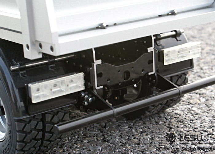 LESU1/14 Hino simulation truck 6X6 three-axle drive hydraulic dump truck differential lock axle remote control model