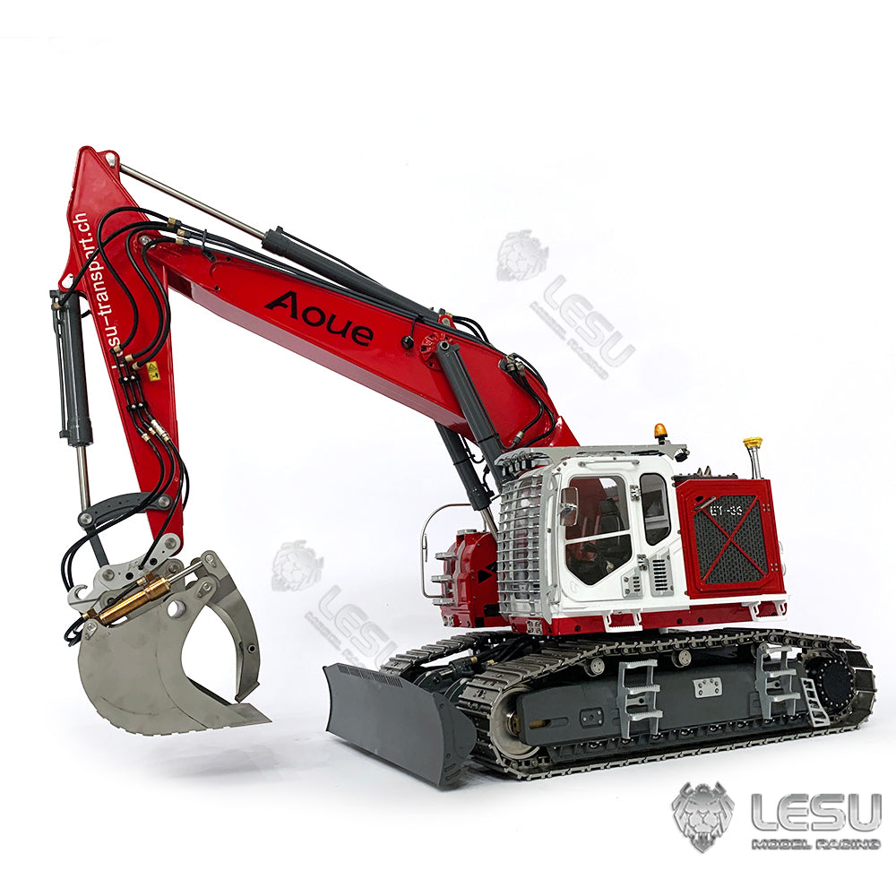LESU 1/14 Engineering Machinery Model Excavator ET35 Modified Quick Change Hydraulic Grab Bucket Attachment